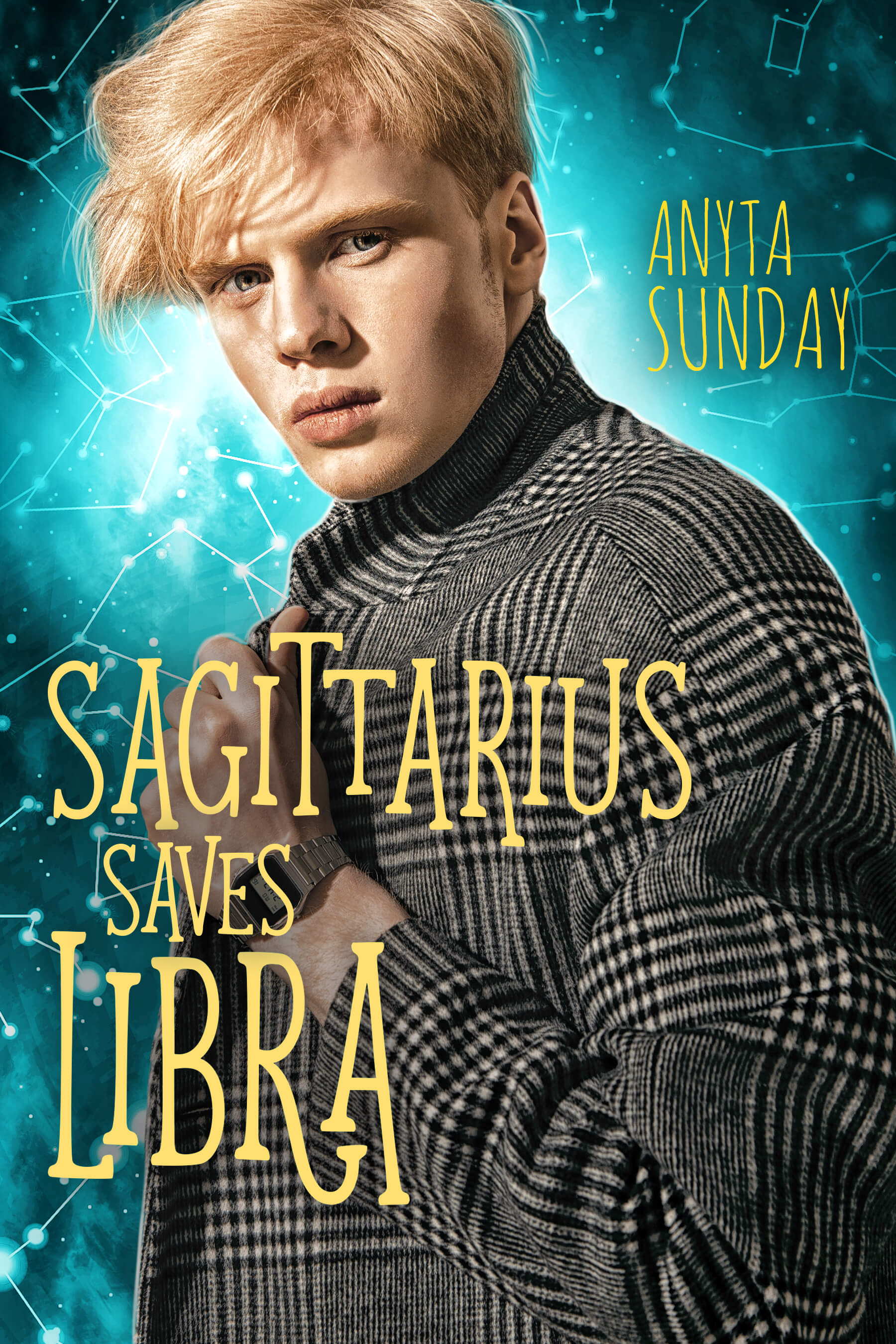 Sagittarius Saves Libra sixth gay romance novel in the signs of love series by Anyta Sunday